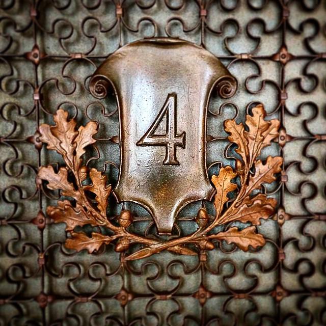 Bronze 4th Floor level marker in the puck building. #architecture #floorlevel #bronze #puc… ift.tt/1uKsrPv