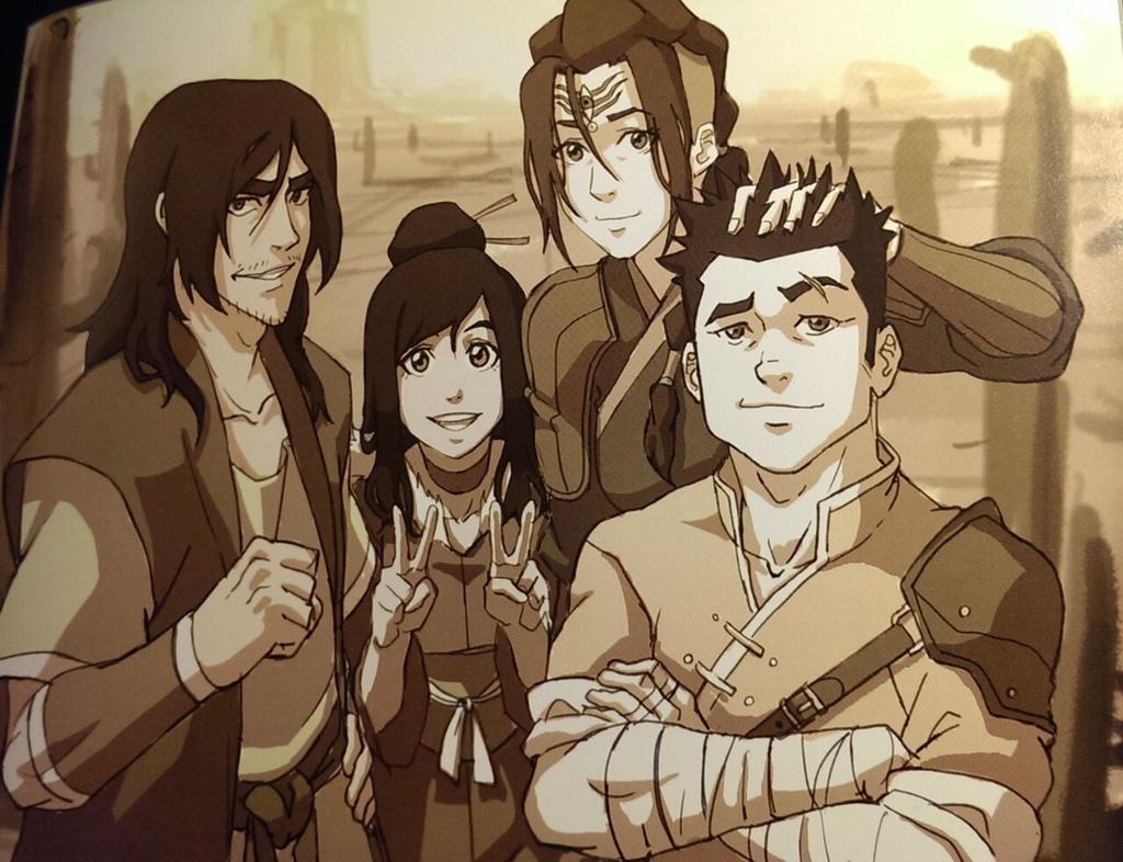 "The (official) younger versions of the Red Lotus are so cute ” ( Mostly official! Ming Hua was born without arms :&gt; )