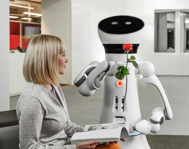 Technovelgy's tweet image. Care-o-Bot 4 &apos;courteous, friendly and affable as a gentleman&apos; goo.gl/PVJql6 #FutureRobot #Robot