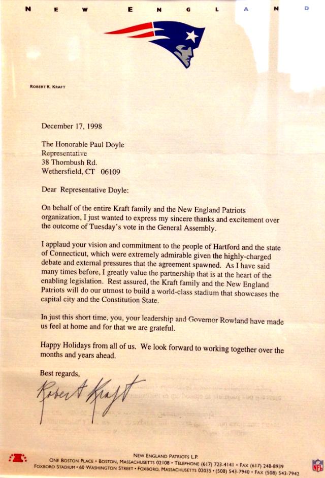 CTSenateDems's tweet photo. In case you were wondering, Senator Paul Doyle will not be supporting the New England @Patriots this Sunday. http://t.co/c8FT41Kp5z