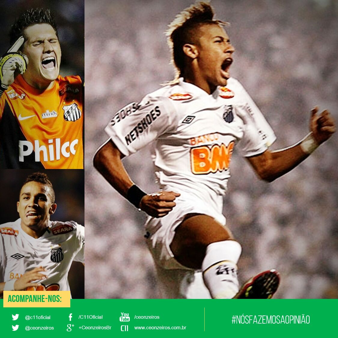 C11oficial's tweet photo. Não só no Santos, mas também no futebol brasileiro: Neymar faz falta, e nós sentimos muitas saudade! http://t.co/fszL6AkcD3