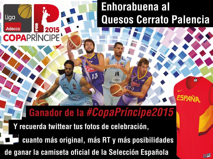 BaloncestoESP's tweet photo. ¡FINAL! @PalenciaBasket campeón de la #CopaPrincipe2015 tras imponerse al @CBBreogan 78-69 ¡Enhorabuena! http://t.co/I6R3Sa4VdR