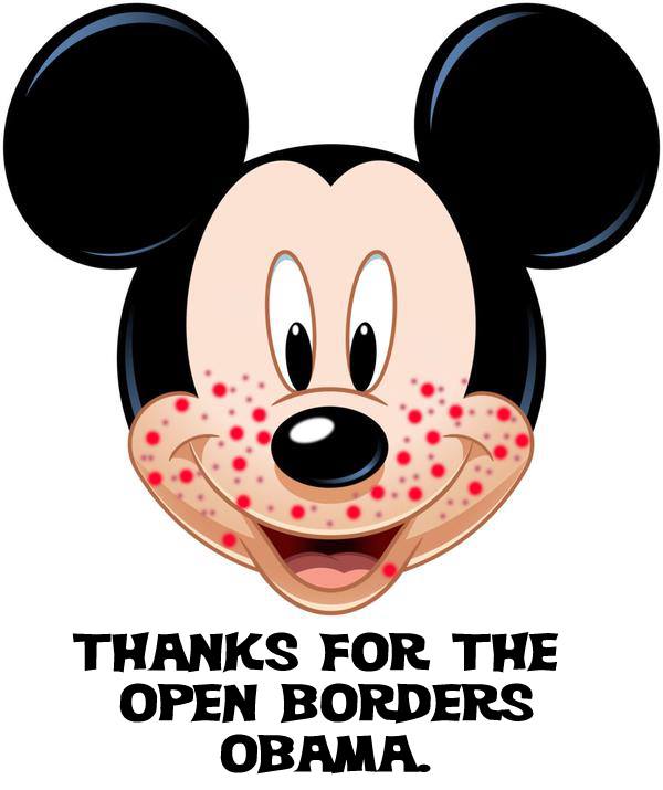 Obama voter Mickey Mouse has a message about measles