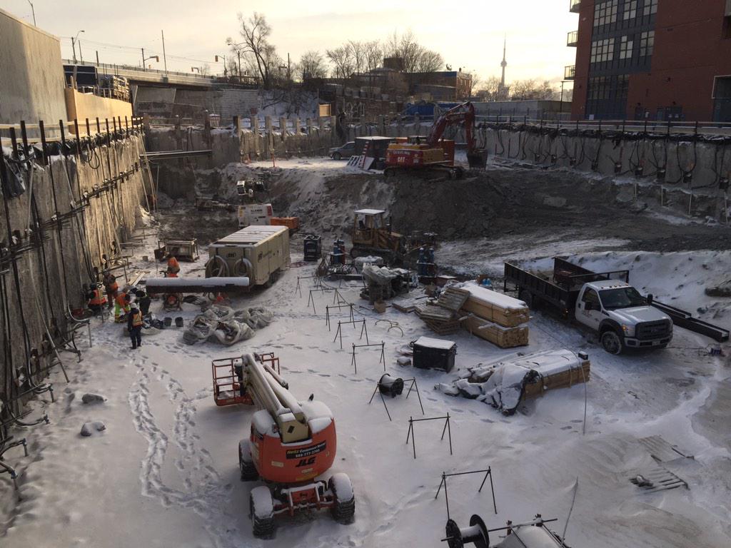 BluescapeMgmt's tweet photo. Despite the frigid weather work is moving along @383Sorauren.
#BluescapeProjects @kitanakabayashi #TorontoCondos http://t.co/qMKJdnIl9Q