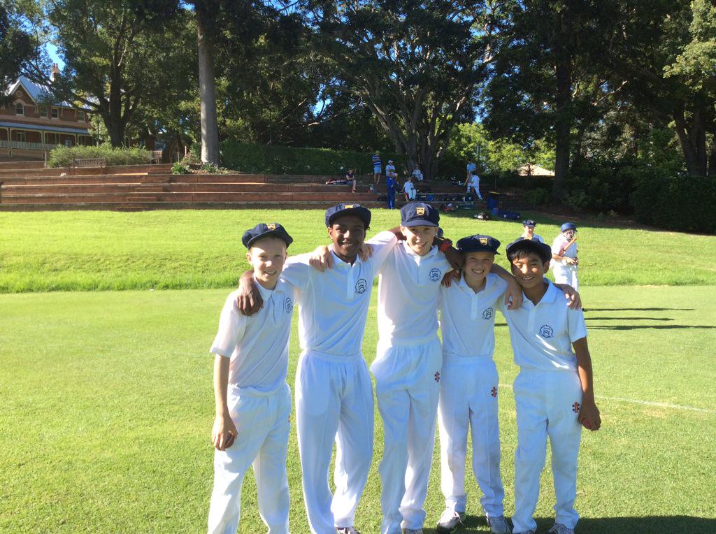 TGSCricket's tweet photo. GPS Cricket matches against Nudgee College today. Our 8A boys are looking good in their baggy blue caps http://t.co/PWsawbgFoi