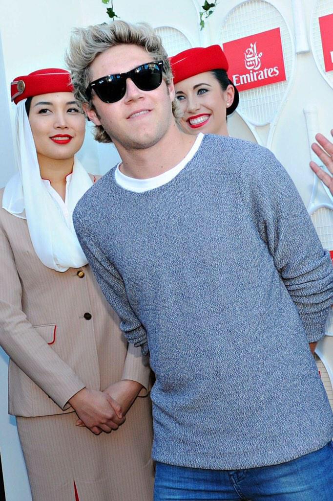 the1Dscene's tweet image. #NEW HQ Niall at the Australian Open 30.01.2015