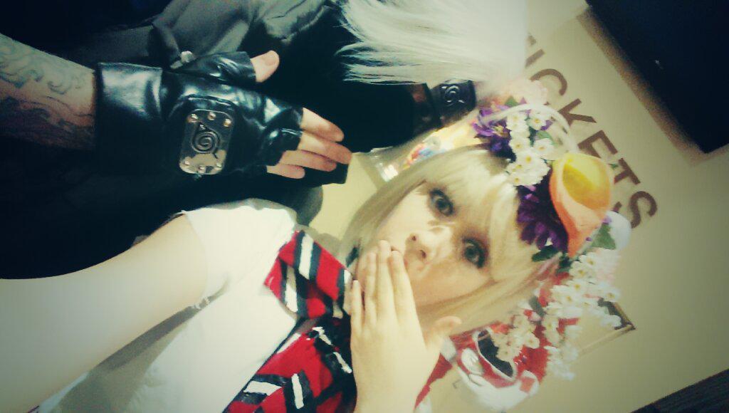 MastaCheyenne's tweet photo. me as #ShiemiMoriyama from #BlueExorcist w/ Kakashi Sensei from #NARUTO #AnimeBluesCon5 is gonna be a blast this year http://t.co/VGuxCLWUxE