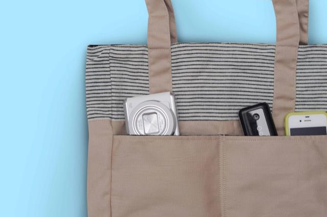 close up detail for our gardenist backside pocket. put your studf to the proper place. #journaljkt #totebag