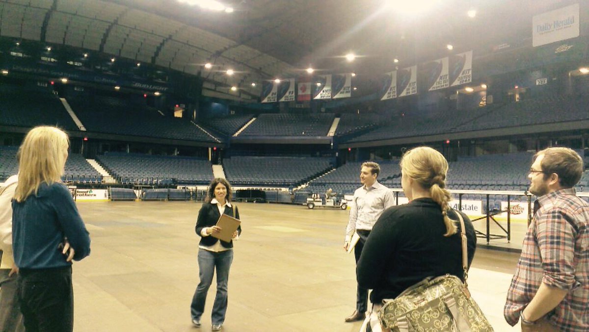 Great talk &amp; tour with Chicago Sustainability Task Force members <a href="/AllstateArena/">Allstate Arena</a>, helping #greensports &amp; more!