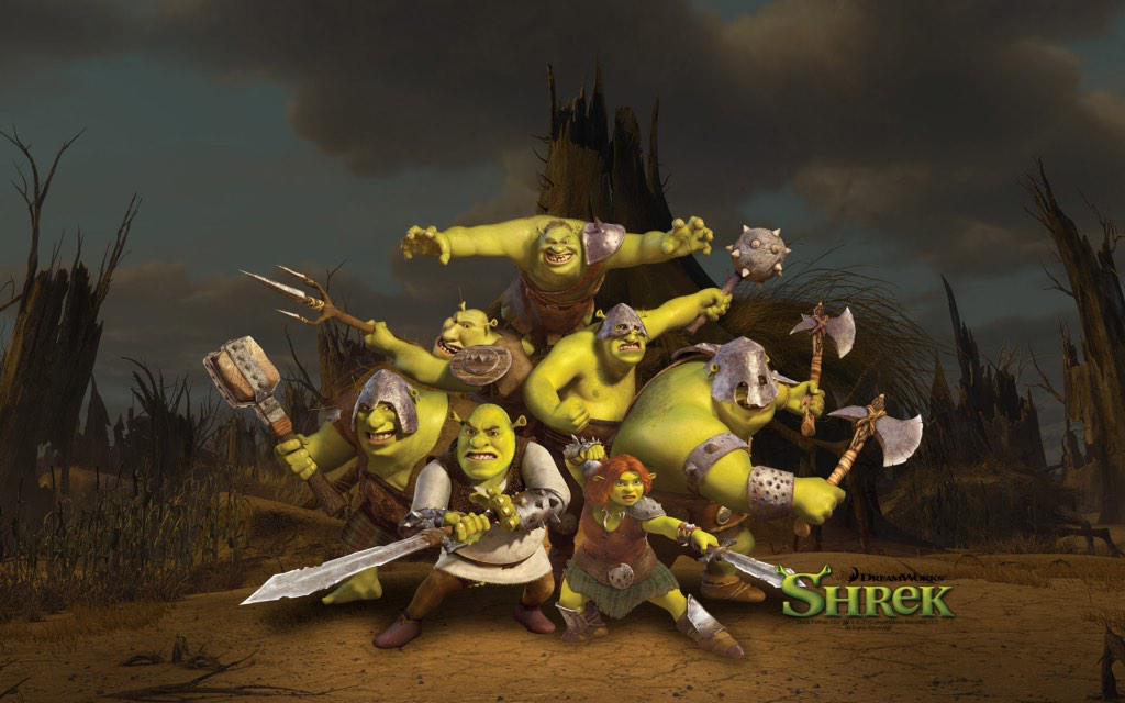 ShrekForReal's tweet image. The whole squad going to SHREK IT UP!!!
