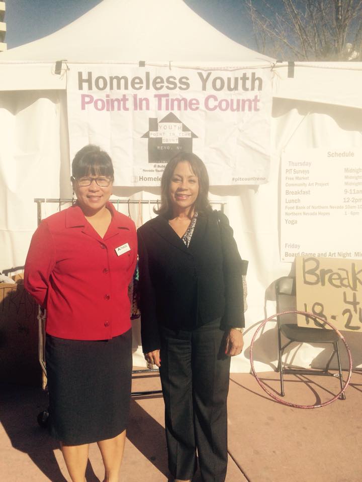SheehanDr's tweet photo. Hats off to Dr. Solemsaas &amp; the many @tmccnevada volunteers who participated in yesterday's Homeless Youth Count. http://t.co/gZ356DAp8E