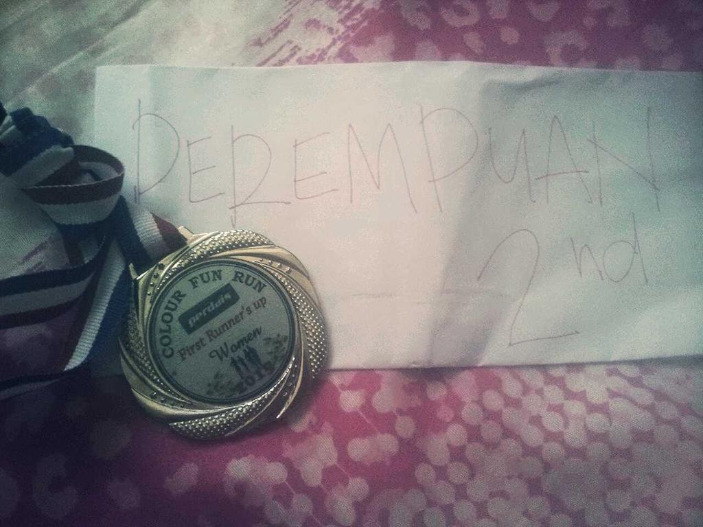 yus_bella's tweet image. Satu kepuasan. Just for fun.. Haha #FunRun in UiTM Tapah. #Perdais #ColourSplash