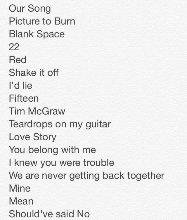 25SecretSQRL25's tweet image. @taylorswift13 playlist for the drive tonight. #10yearsofhits #swifty