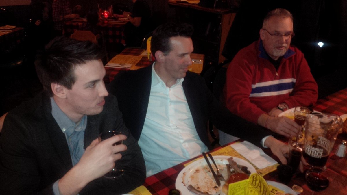 jgaz3's tweet photo. At the Bar-B Barn on the eve of the Habs vs Capitals with a couple Gazzola generations. Go Habs go! #WhoGivesaDamn http://t.co/bx3QDSBcIy