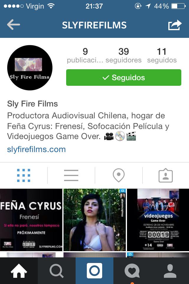 FenaCyrus's tweet photo. Sigan a @SlyFireFilms en INSTAGRAM y les daré follow back 😍 http://t.co/uLtlEvJCXU