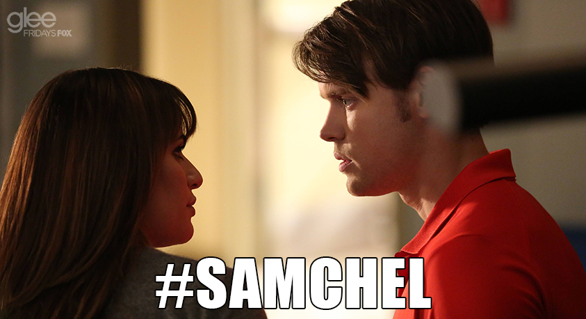gleeofficial's tweet photo. RT if you support #Samchel! #glee http://t.co/hW3JstsUAW