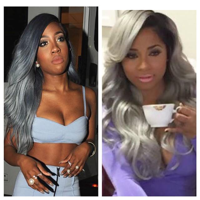Pynkbookamy's tweet image. Gray hair- The new celebrity trend. Do we JUST LOVE IT or NOT? 💁 #JEGirls #JustExtensions #Extensionistas #Celebrit…