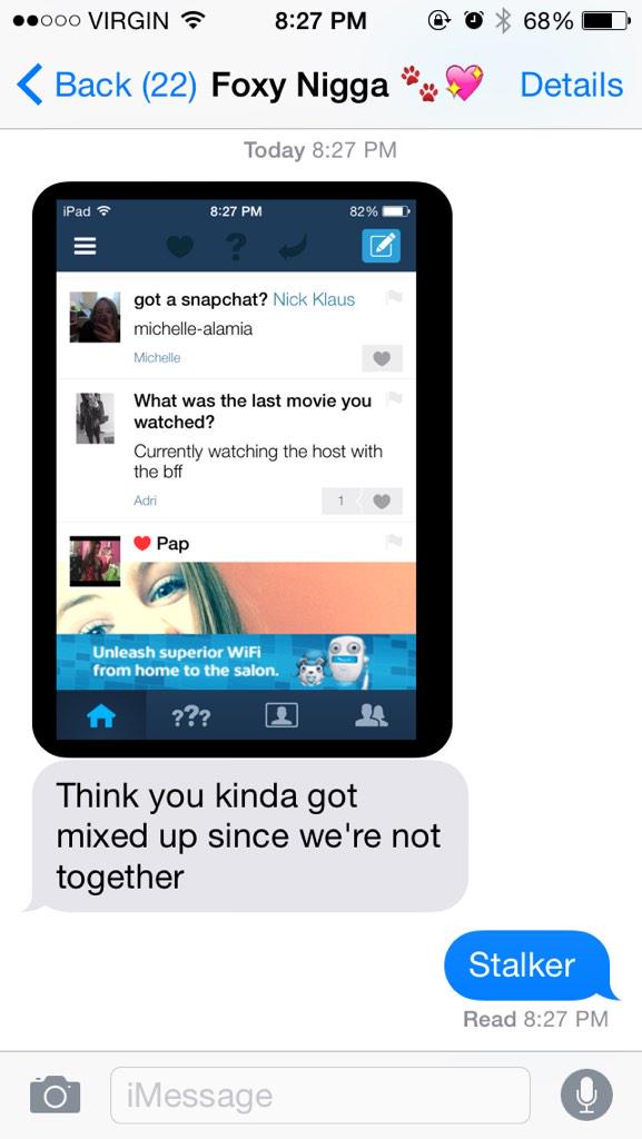 Adri_Bosa's tweet photo. Hannah is obsessed with me @hannahsimonson1 http://t.co/u0Bp35sDah