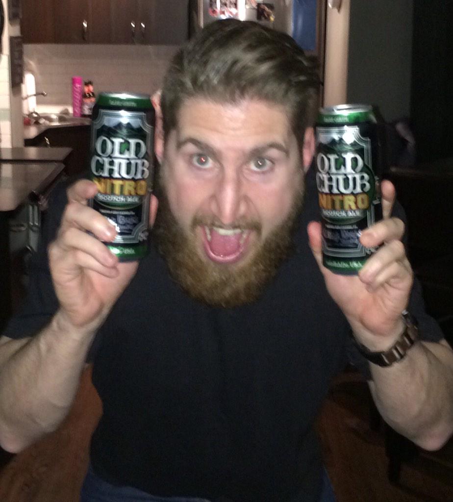 TruCraftDerek's tweet photo. Old Chub -Nitro!Derek is excited @oskarblues @OakandVine #yycbeer #TruCraft http://t.co/fSz9I7YFpL