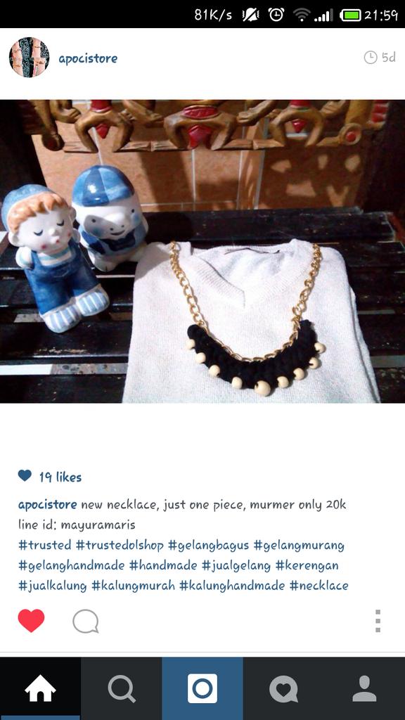 apocistore's tweet photo. #kalungmurmer #blacknecklace #cutenecklace #stylish #trustedolshop #kalung #aksesoris #trustedseller @promotegratis http://t.co/6BKYVl4GC4