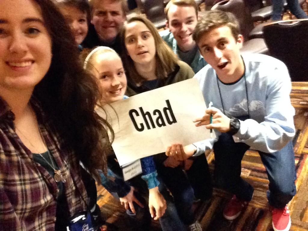 schaeffer_sam's tweet photo. Shoutout to team chad! #frassati2015 http://t.co/Ej1JY5xdYP