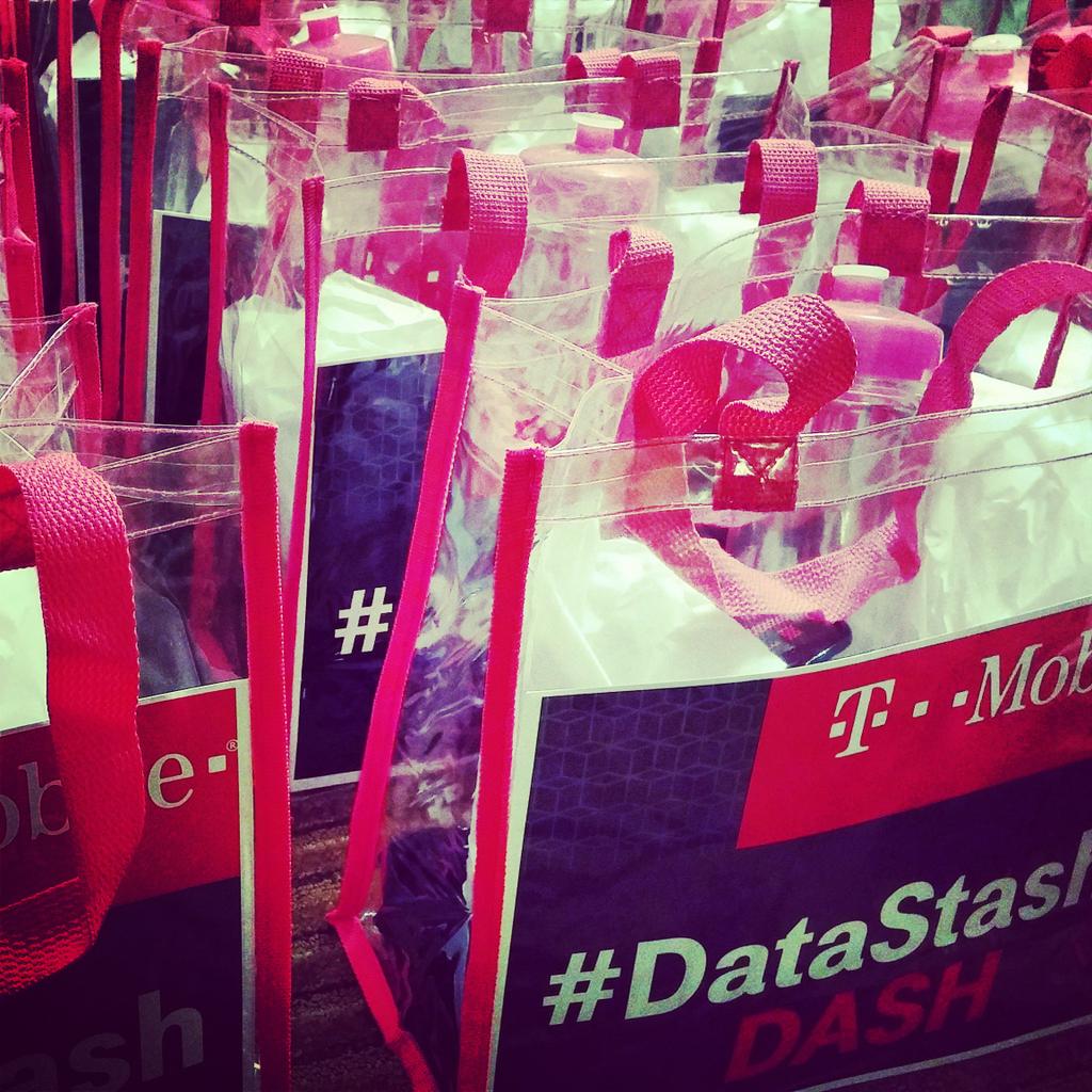 askdes's tweet image. Prize bags are packed and we're ready to go! @tmobile 's #DataStash Dash is going to rock Phoenix tomorrow!
