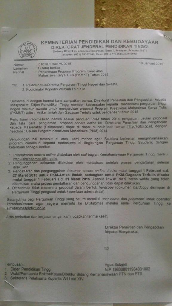 Penting->> "<a href="/HMTI_UNPAS/">HMTI UNPAS</a>: Info PKMKT (Program Kreatif Mahasiswa Karya Tulis) 2015 <a href="/TI_Unpas2012/">T Industri Unpas'12</a> <a href="/TIunpas_2013/">Teknik Industri '13</a> "