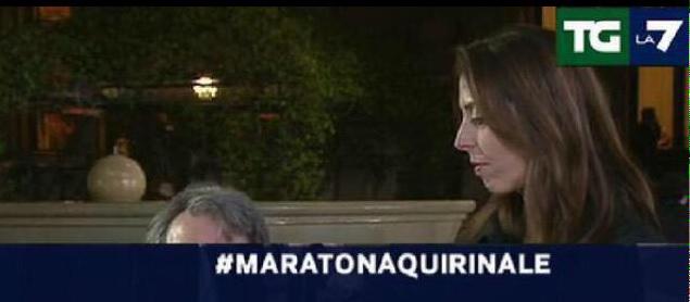 Sandro082's tweet photo. #Brunetta si riconosce dall'espressione vispa #maratonaquirinale @TgLa7 - #presidentedellarepubblica via @Giusva82 http://t.co/jMN3BX4JnR