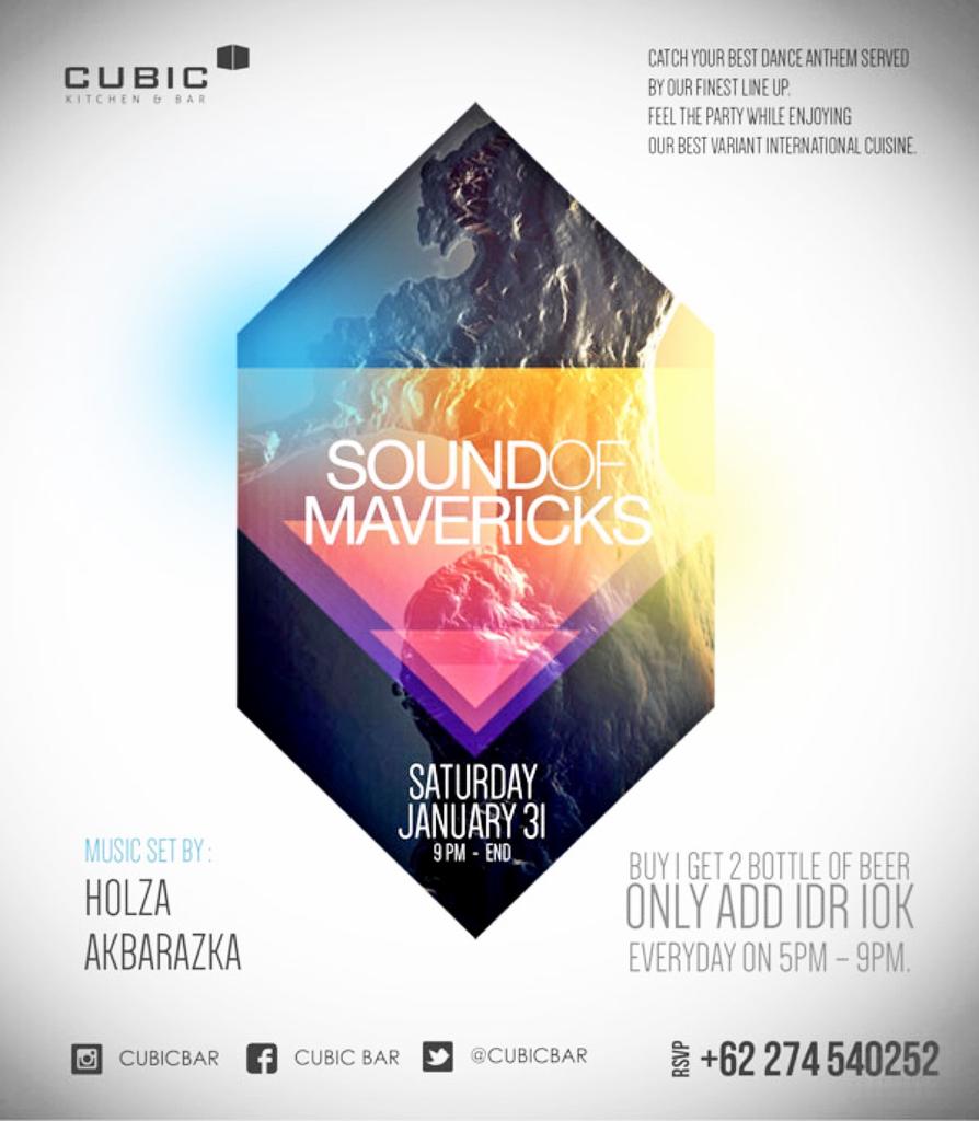 Tonite 'SOUND OF MAVERICKS' at <a href="/CubicKitchenBar/">Cubic Kitchen & Bar</a> Yogyakarta | cc : <a href="/WAVEprod_/">WAVE Production</a> <a href="/Acid029/">Acid029</a>
