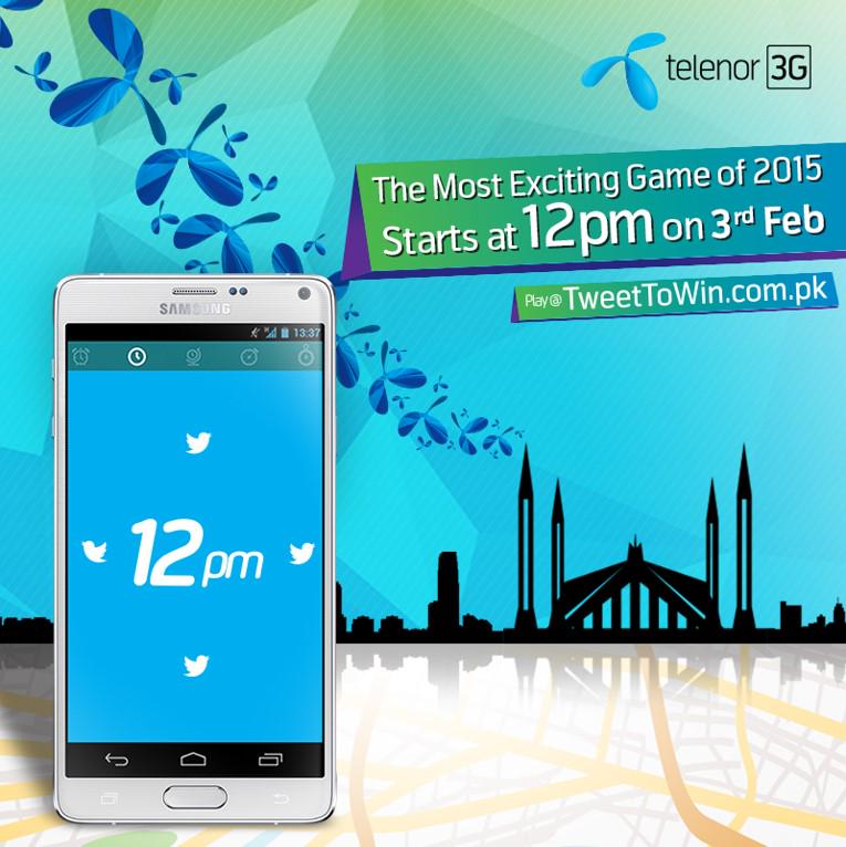 telenorpakistan's tweet photo. Hear, all Twitteratis! 
Visit http://t.co/2kc7fwkck0 on Feb 3rd to locate a hidden #GalaxyNote4 in #Islamabad. http://t.co/gmDlwdtvCM