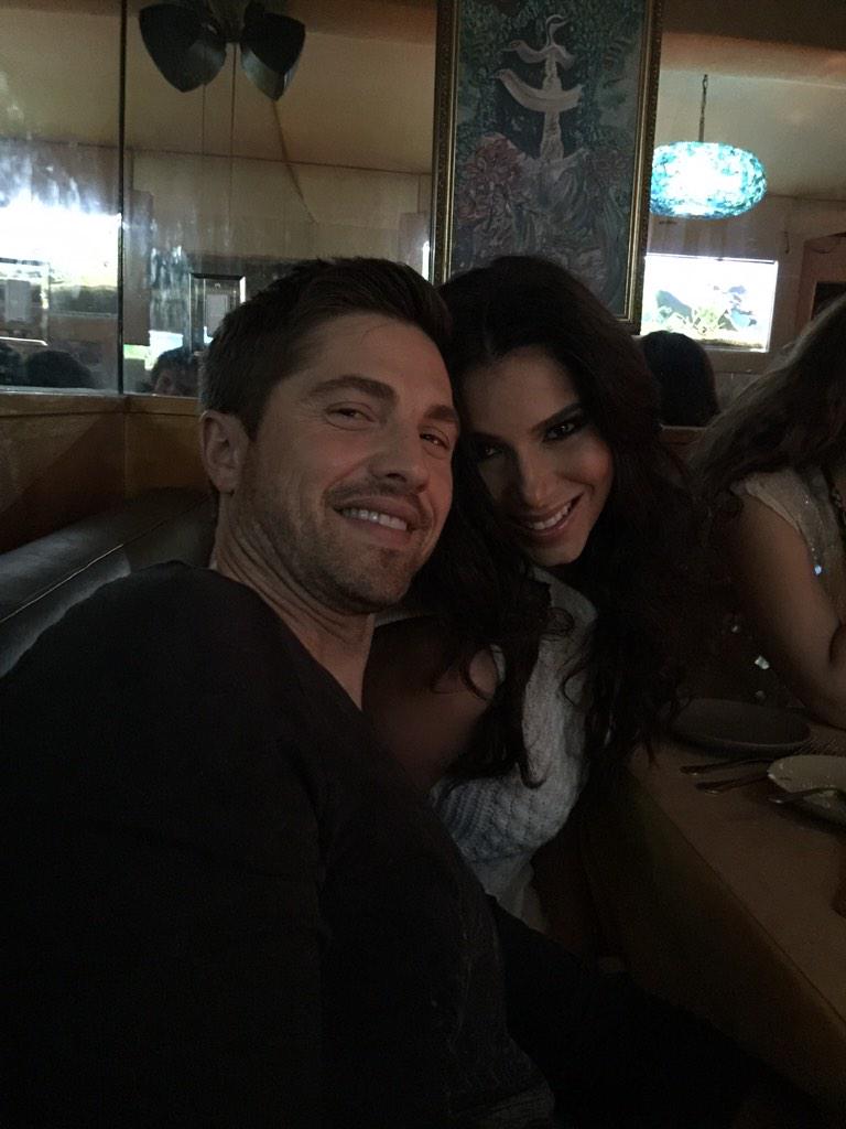 RichardHatem's tweet photo. Fun with "Dash" and some hot lady.... @EricWinter1 @Roselyn_Sanchez #WitchesReunion http://t.co/QwUC6QE1tC