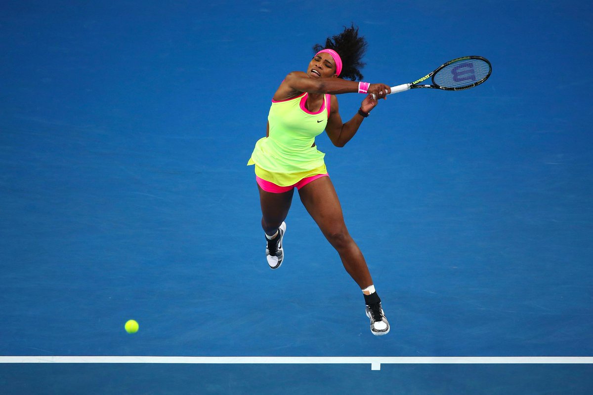 AustralianOpen's tweet image. A shaky start from #Sharapova sees #Serena get an early break to go up 1-0 in the opening set #ausopen