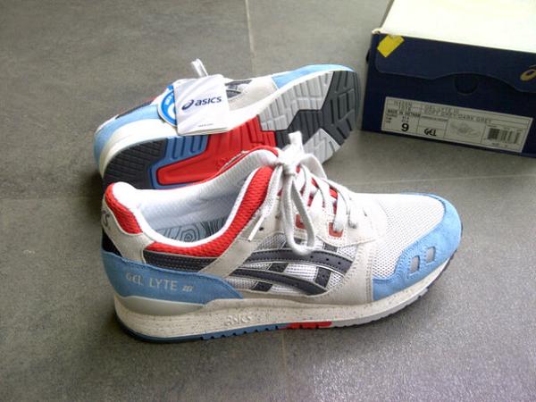 asics gel lyte iii soft grey dark grey