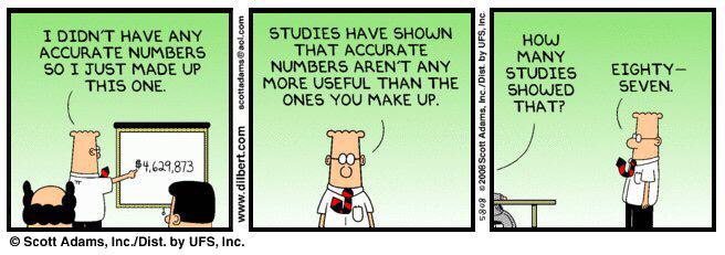 X 上的Prash Chandramohan：「8 Out of 10 Statistics Are Completely Made Up  http://t.co/Q9CE2gWUub And so the #Dilbert comic goes ->  http://t.co/I3K5AOPcT0」 / X
