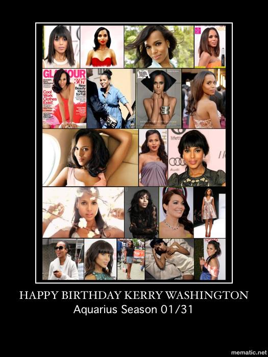 Wishing a Happy Birthday to the Amazing Actress Kerry Washington  My Meme 