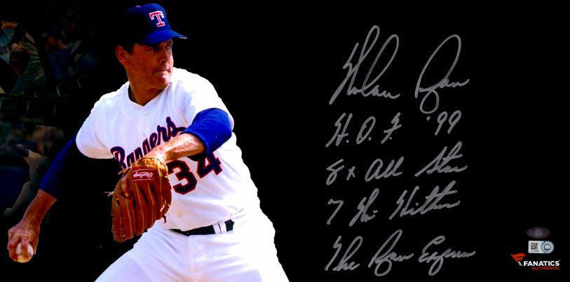 Happy Birthday Nolan Ryan! The Ryan Express holds the record for most career strikeouts (5,714) for a pitcher. 