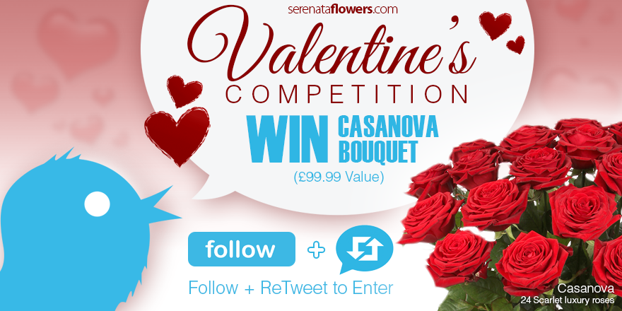 SerenataFlowers's tweet photo. Follow @serenataflowers and RT to win fantastic #ValentinesDay #flowers worth £99.99! http://t.co/1ra3oFazMj