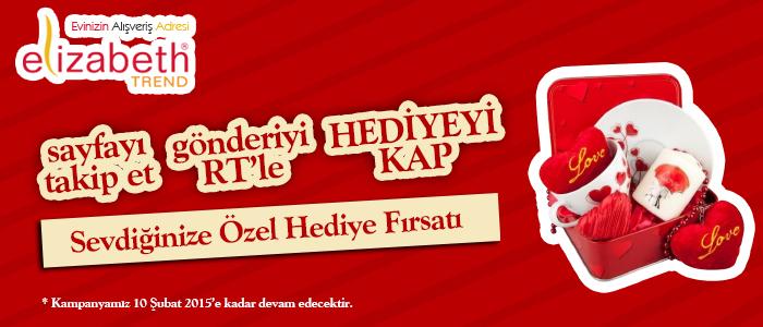 14 Şubat Yaklaşıyor!
"Hediye Sepeti" ni kazanan şanslı 3 kişiden biri siz olabilirsiniz
Takip Et
Rt'le :)
#kampanya