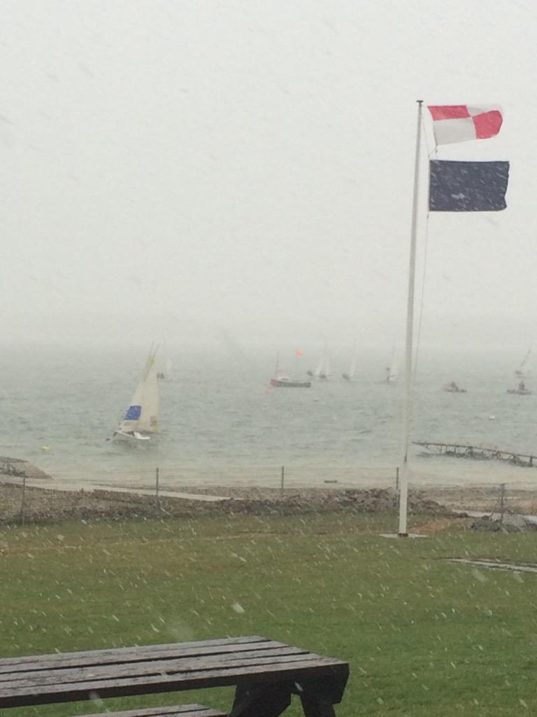 lborosailing's tweet photo. It's snowing!! ❄️ http://t.co/oSvr1DJdyL