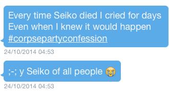 CorpsePartyNews's tweet image. #CorpseParty #CorpsePartyConfessions