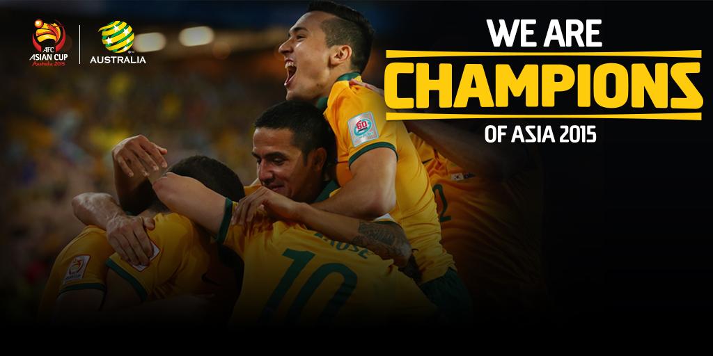 YEEEEEEESSSS! We did it Australia! This one's for you! #GoSocceroos #AsianChampions