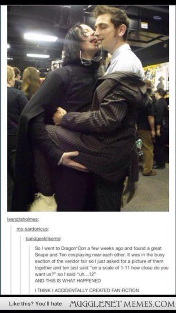 hpposts's tweet photo. Ten and Snape? http://t.co/u3qqbFv96w