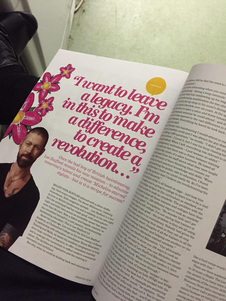 SammyJames87's tweet photo. Great read @leestaffordhair what a proper legend! Great issue @creativeheadmag http://t.co/O7sTzDXlQX