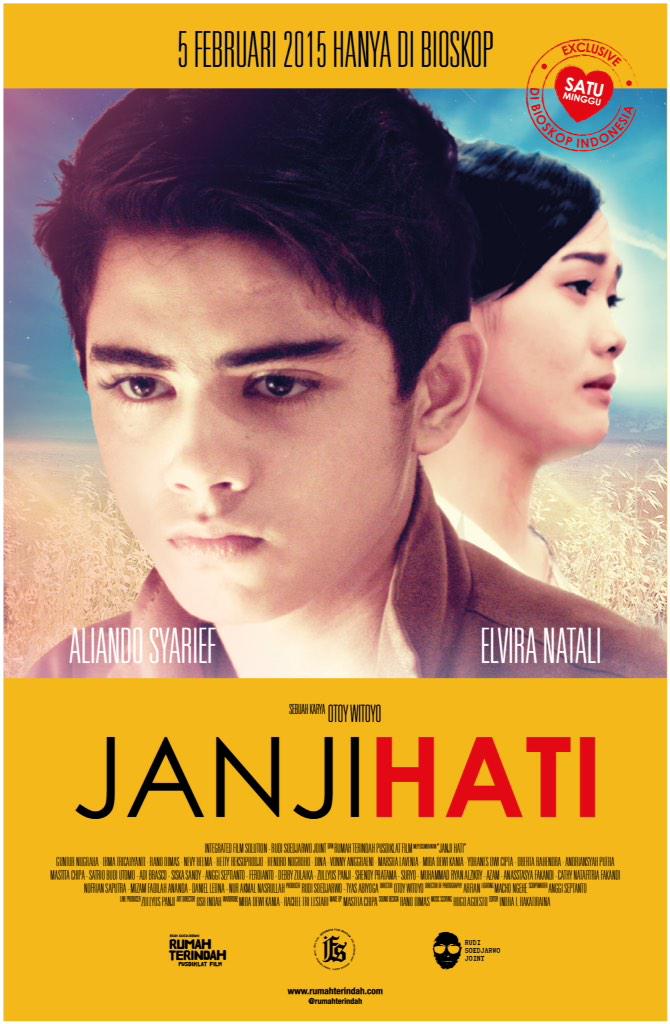 RudiSoedjarwo's tweet photo. JANJI KAMU NONTON @janjihati2014 tgl 5 Feb 2015 di bioskop? Janji? Dari hati? @RumahTerindah http://t.co/hQvm07joHr