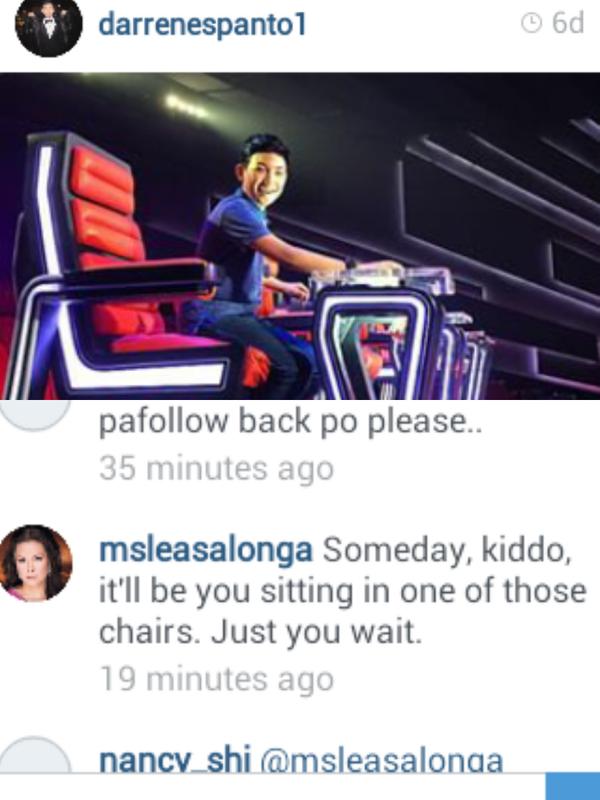 rechel_eran09's tweet photo. Alam nyu po @MsLeaSalonga nakaka overwhelmed po talaga sa mga Fans ni DARREN ung comment nyo po , #TerryEye .#Thanks http://t.co/swDuAzU4t1