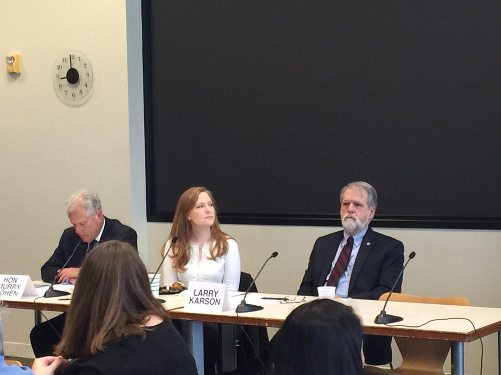 nuzchick's tweet image. Did you know that the grand jury concept dates to 1166? Legal learning at #STCL #HBA Law &amp;amp; Media CLE