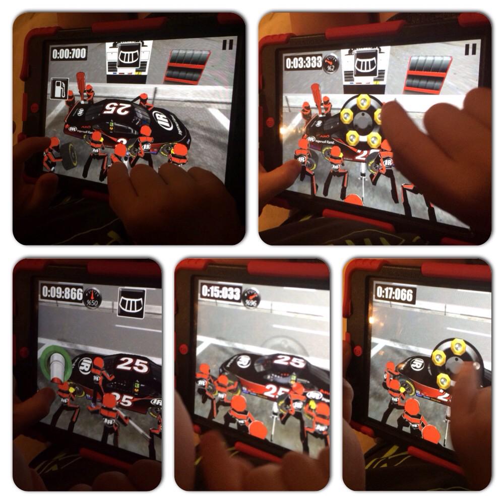 Ellernut's tweet photo. Who said kids don't go home and play pit crew. He is not 48 @LowesRacing pit crew ready. But he is only 7. http://t.co/rHubXc7sks
