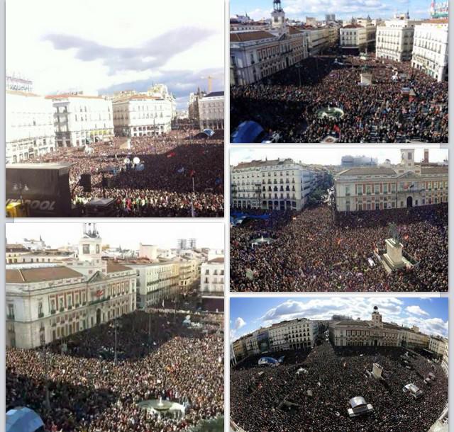 Enbocabierta's tweet photo. Hoy en Madrid el pueblo ha dicho,Basta! #EsAhora31E @ahorapodemos @ierrejon @MonederoJC @TaniaGonzalezPs @TeresaRodr_ http://t.co/JombMplxY3