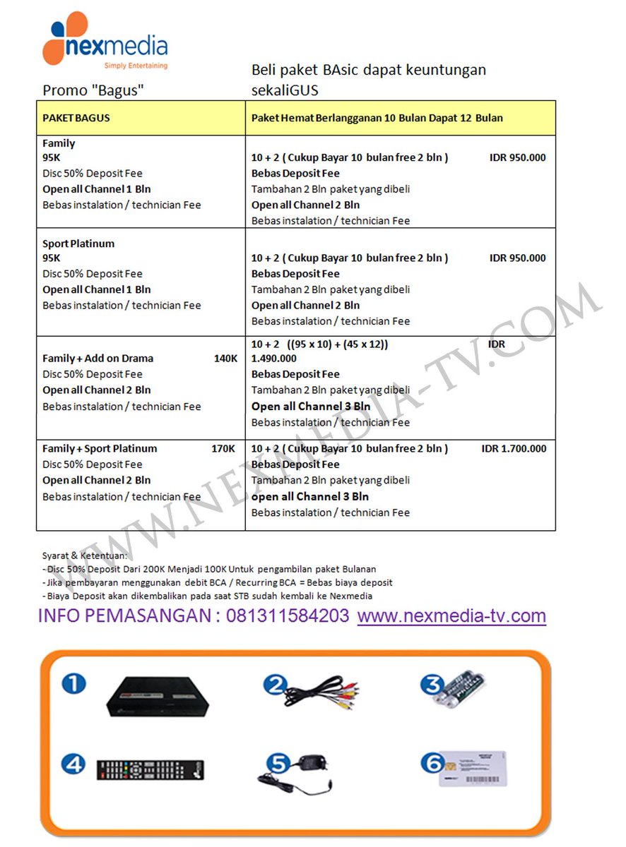 irna_febriany's tweet photo. Paket baru #Nexmedia #promo Menarik Info : 081311584203 #nexmediatv https://t.co/TxBQtSw71J check https://t.co/MwF17KLtyJ Kabar_Jakarta