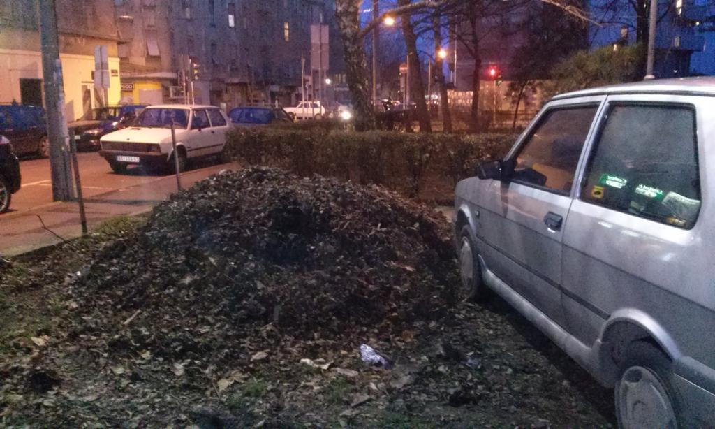 tisov_sumarak's tweet image. Ovako #zelenilo isti.Lišće ostavljeno na parkingu i kolima. Kažu:Odneće druga smena!
Samo da smena dođe pre komsije